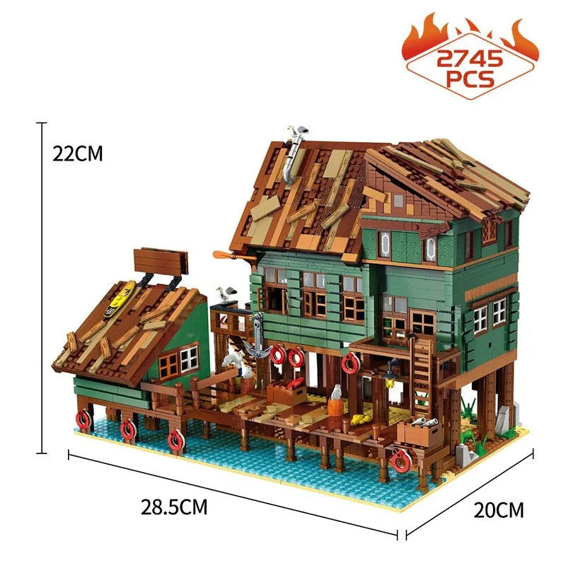 Building Blocks MOC City Street Expert Old Captain’s Wharf Bricks Toy 30102 - 6