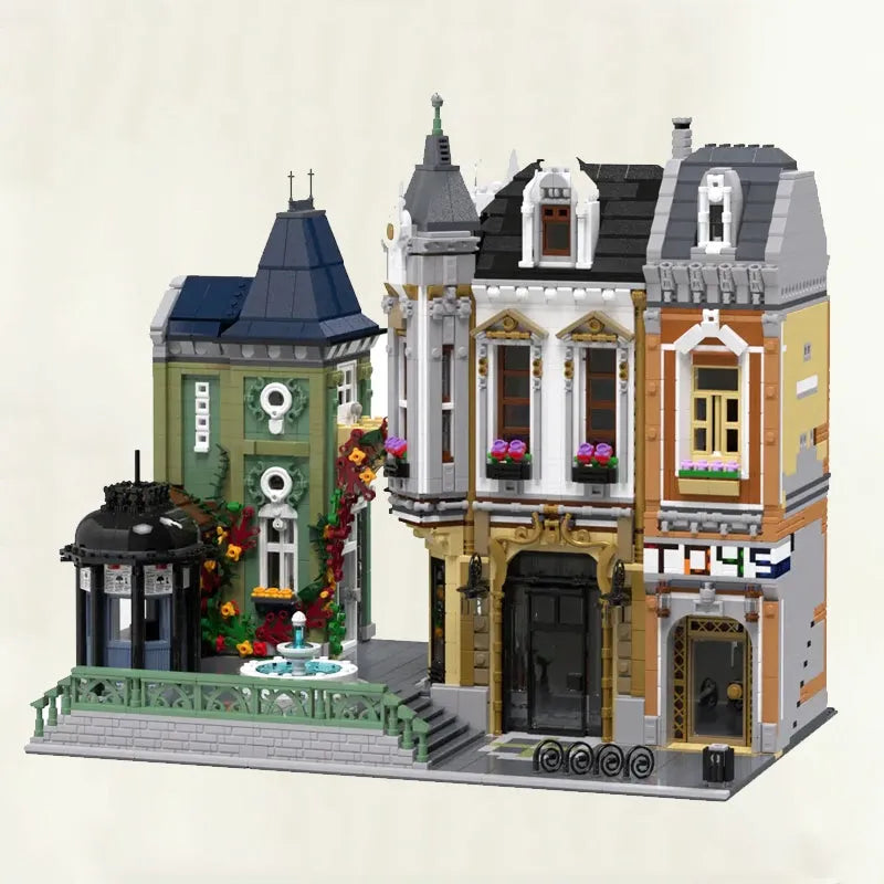 Building Blocks MOC City Street Expert Toys Store Square Bricks Toy 10190 - 4