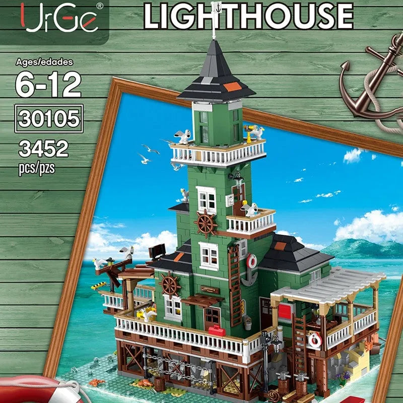 Building Blocks MOC Creator Expert City Old Lighthouse Bricks Toy 30105 - 2