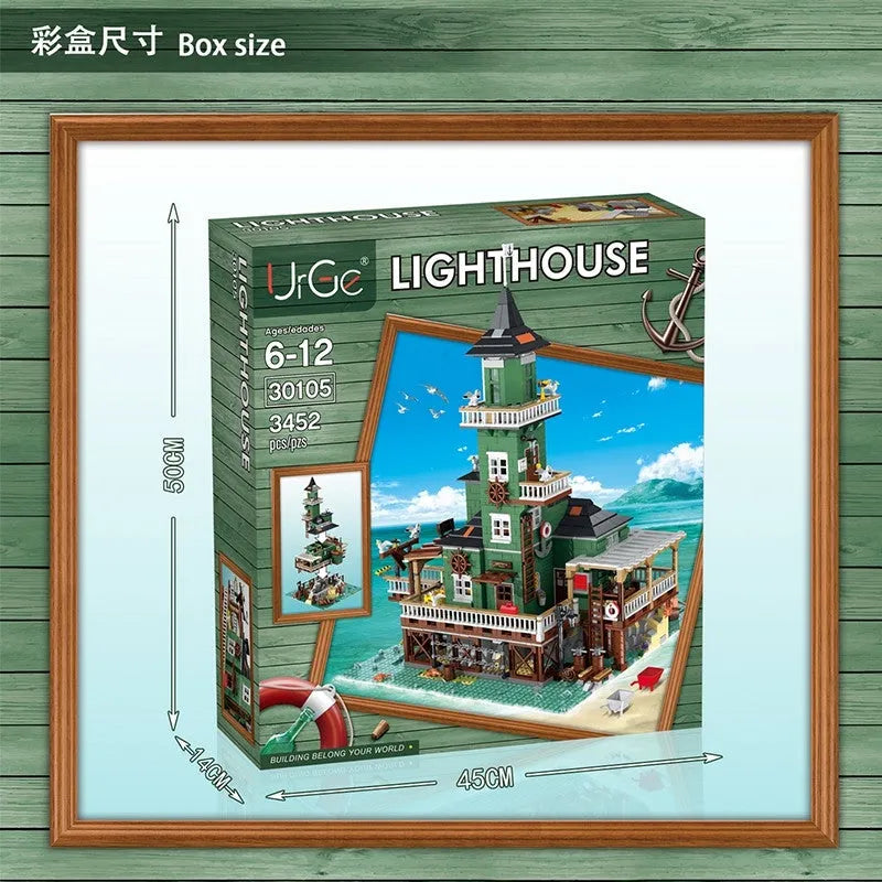 Building Blocks MOC Creator Expert City Old Lighthouse Bricks Toy 30105 - 3