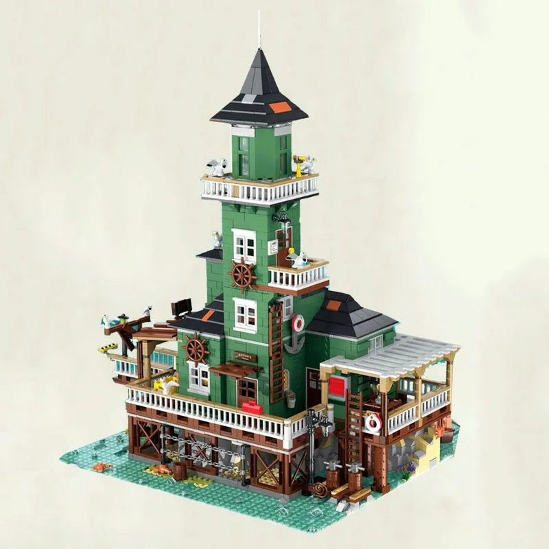 Building Blocks MOC Creator Expert City Old Lighthouse Bricks Toy 30105 - 7