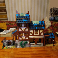 Thumbnail for Building Blocks MOC Creator Expert Medieval Town Stable Bricks Toy 50105 - 7