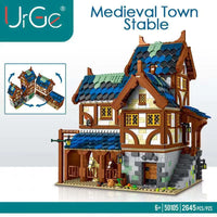 Thumbnail for Building Blocks MOC Creator Expert Medieval Town Stable Bricks Toy 50105 - 2