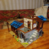 Thumbnail for Building Blocks MOC Creator Expert Medieval Town Stable Bricks Toy 50105 - 6