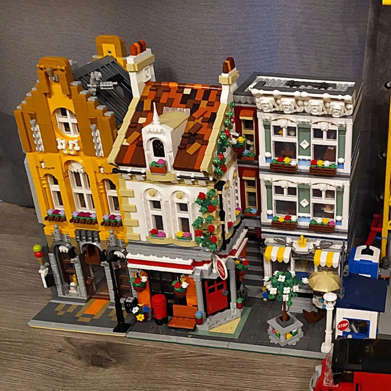 Building Blocks MOC Expert Street City Post Office Bricks Toy 10198 - 16