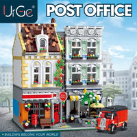 Thumbnail for Building Blocks MOC Expert Street City Post Office Bricks Toy 10198 - 2