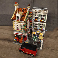 Thumbnail for Building Blocks MOC Expert Street City Post Office Bricks Toy 10198 - 17