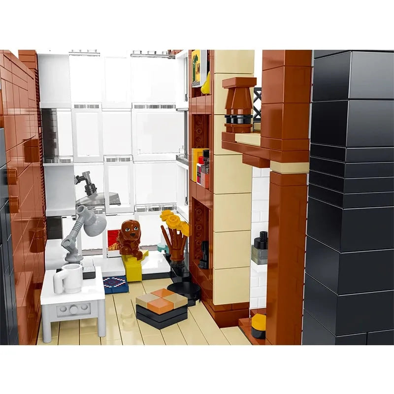 Building Blocks MOC Experts Street Modern Korean Villa Kids Bricks Toys Construction Set Toys - 10