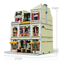 Thumbnail for Building Blocks MOC Street Expert City Pizza House Bricks Toy 10202 - 5