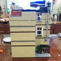 Thumbnail for Building Blocks MOC Street Expert City Pizza House Bricks Toy 10202 Construction Set Toys - 9
