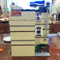 Thumbnail for Building Blocks MOC Street Expert City Pizza House Bricks Toy 10202 - 9