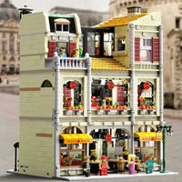 Thumbnail for Building Blocks MOC Street Expert City Pizza House Bricks Toy 10202 Construction Set Toys - 2