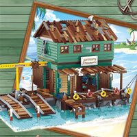 Thumbnail for Building Blocks MOC Street Expert City Ship Repair Yard Bricks Toy 30106 Construction Set Toys - 2