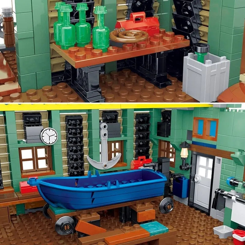 Building Blocks MOC Street Expert City Ship Repair Yard Bricks Toy 30106 Construction Set Toys - 6