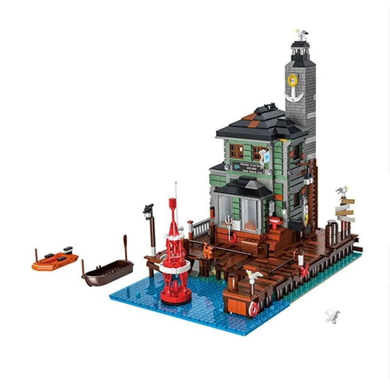 Building Blocks MOC Street Expert The City Diving Shop Bricks Toy 30104 - 1