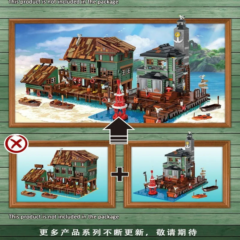 Building Blocks MOC Street Expert The City Diving Shop Bricks Toy 30104 Construction Set Toys - 3