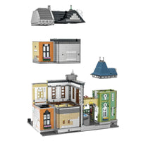 Thumbnail for Building Blocks Street City Expert 10190 MOC Toys Store Square Bricks Toy - 8