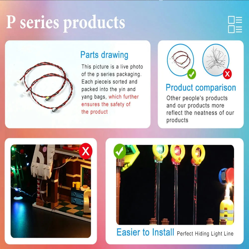 Lights Set DIY LED Light Kit For Creator 10307 The Eiffel Tower Construction Set Toys - 5