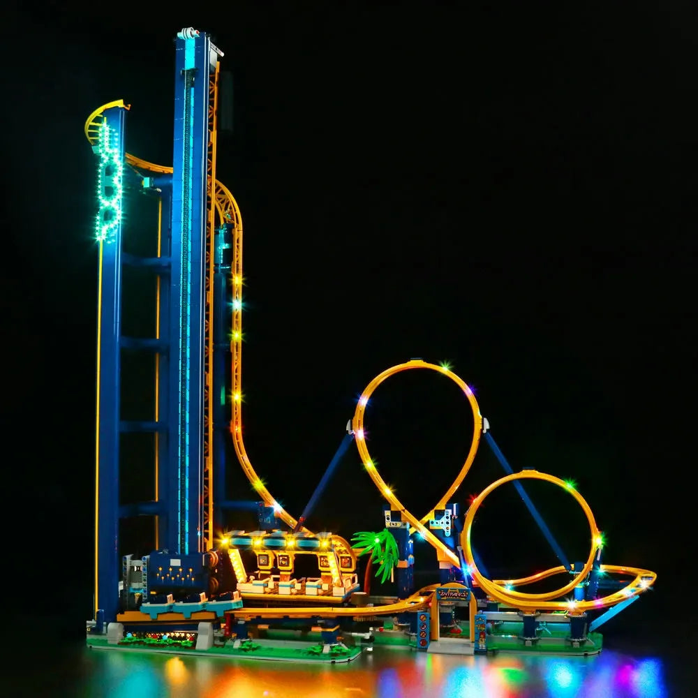 GEAMENT Set di Luci LED Compatibile Con LEGO Loop Coaster - Kit Di Illuminazione per Creator 10303 Modello da Costruire (Modello di mattoncini non incluso GEAMENT Set di Luci LED Compatibile Con LEGO Loop Coaster - Kit Di Illuminazione per Creator 10303 Modello da Costruire (Modello di mattoncini non incluso