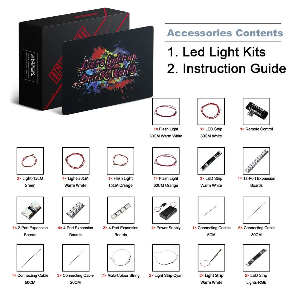 Lights Set DIY LED Light Set For 10303 Loop Roller Coaster - 9