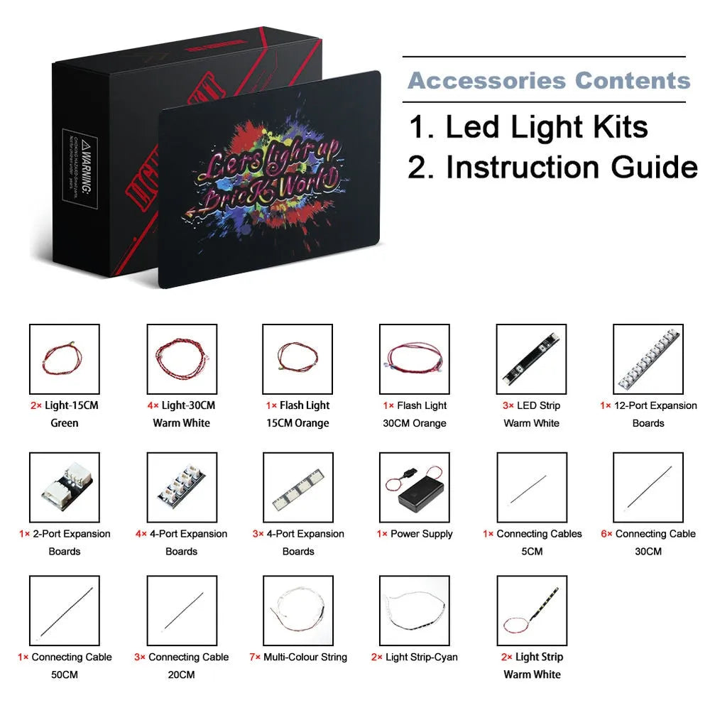 Lights Set DIY LED Light Set For 10303 Loop Roller Coaster - 8