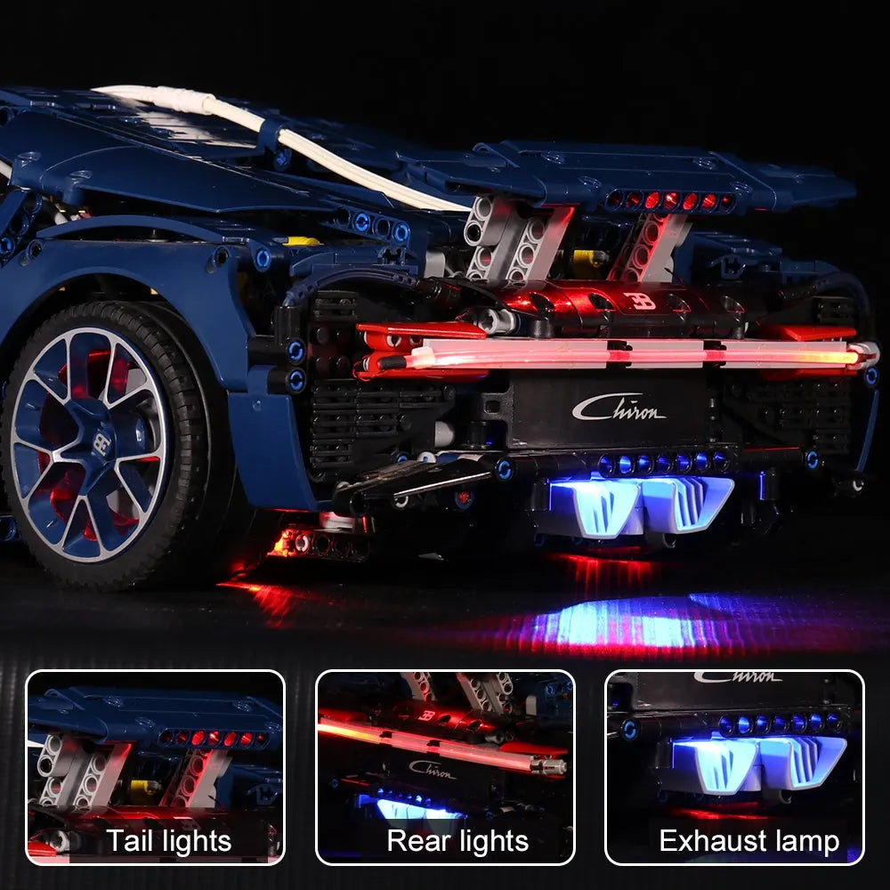 Lights Set DIY LED Light For 42083 Bugatti Chiron - 4