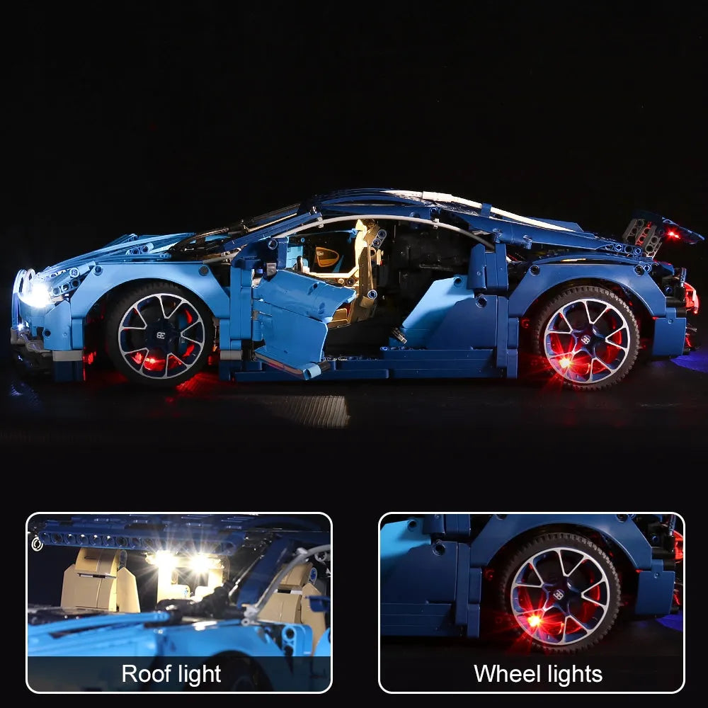 Lights Set DIY LED Light For 42083 Bugatti Chiron - 2