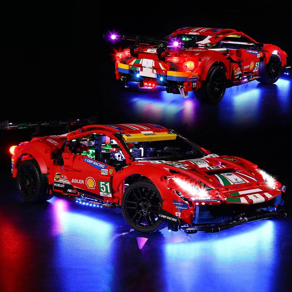 Ferrari Rpm Led Strip DIY LED Lighting Set for Ferrari 488 GTE Building Blocks