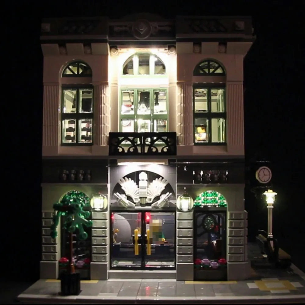 Lights Set DIY LED Lights For 10251 Brick Bank Construction Set Toys - 4