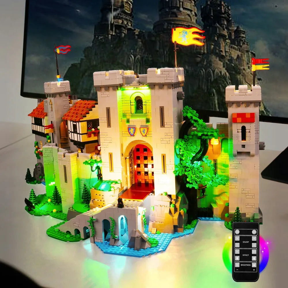 Lights Set DIY LED Lights Set For 10305 Lion Knight Castle Construction Set Toys - 7