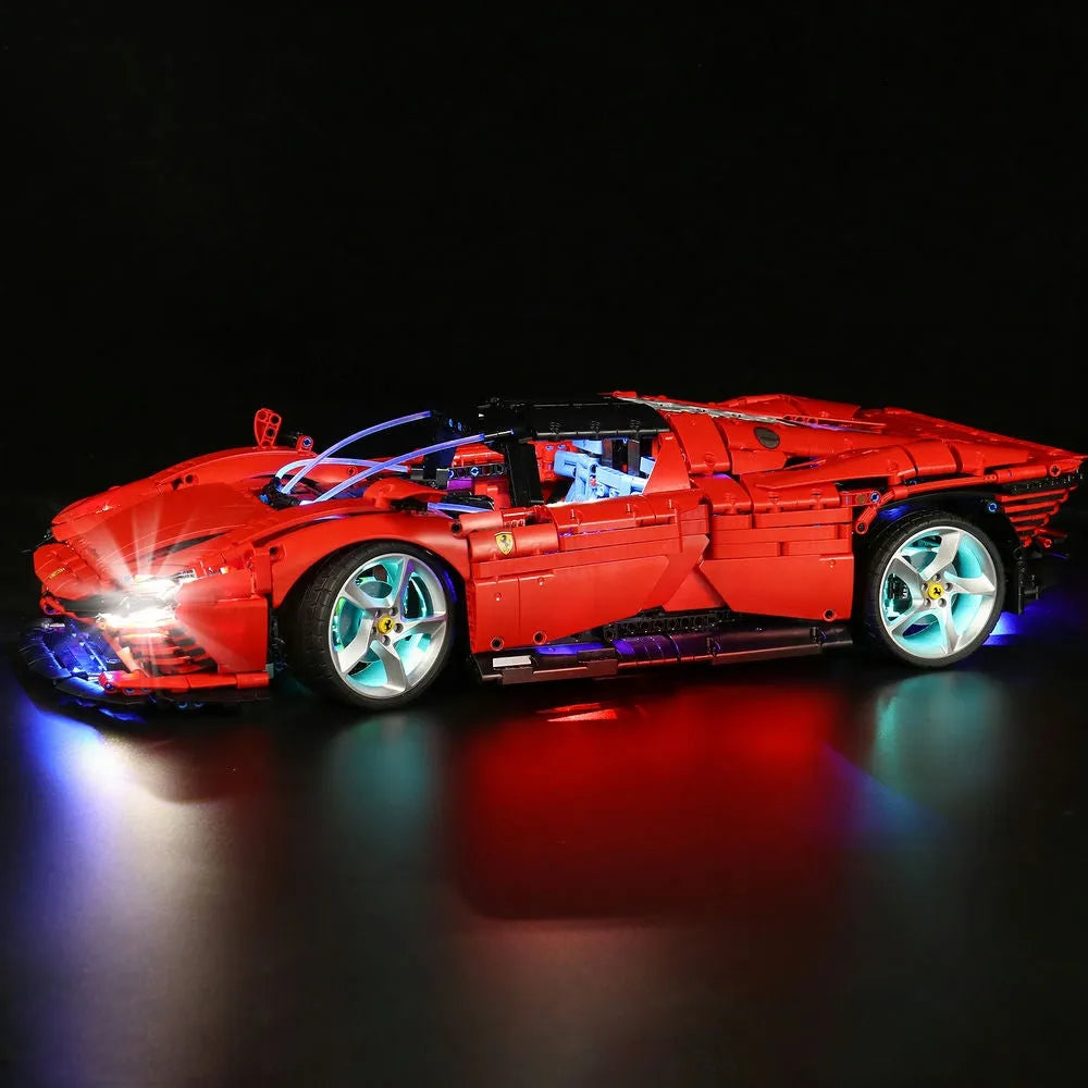 Lights Set DIY LED Lights Set For 42143 Ferrari Daytona SP3 Construction Set Toys - 5