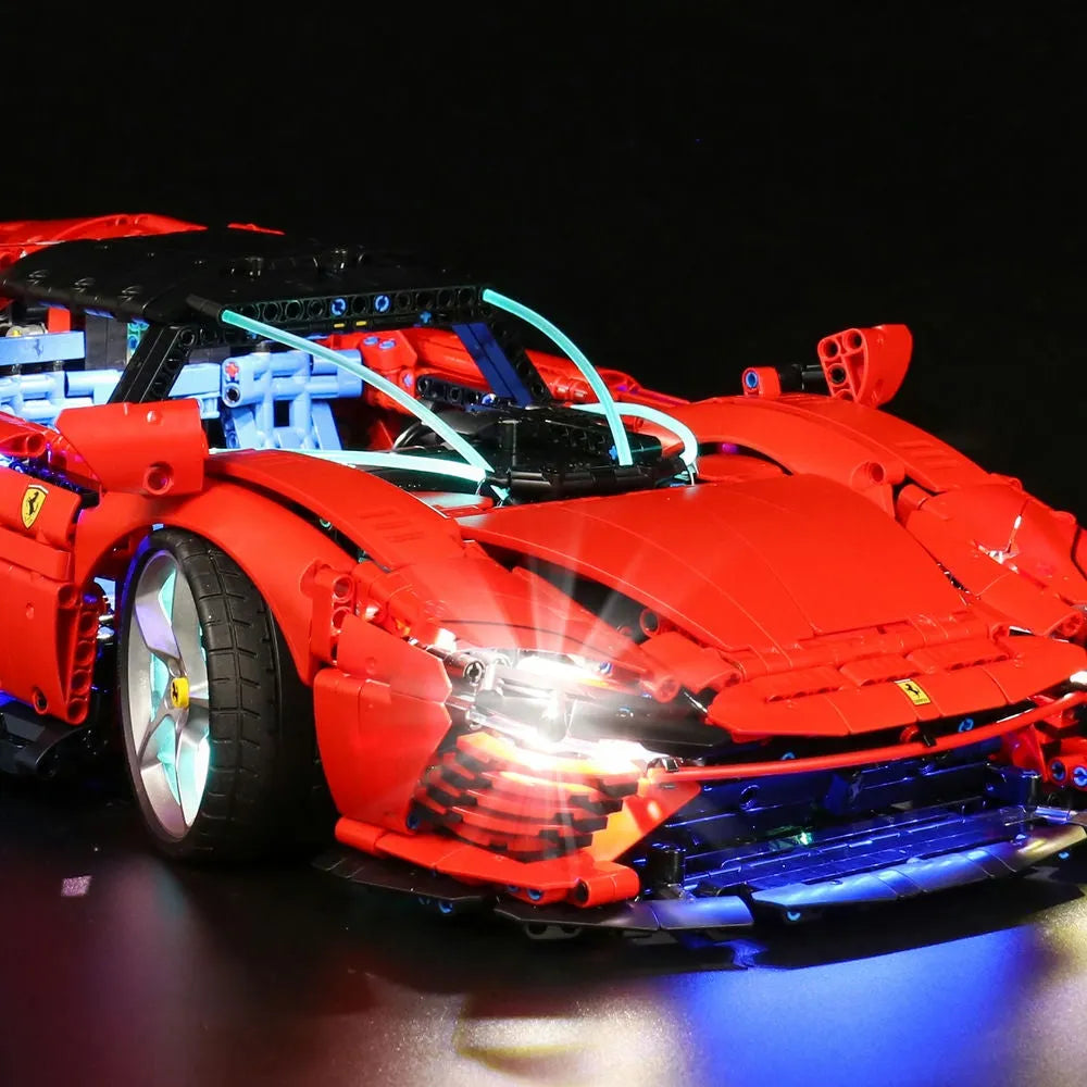 Lights Set DIY LED Lights Set For 42143 Ferrari Daytona SP3 Construction Set Toys - 6