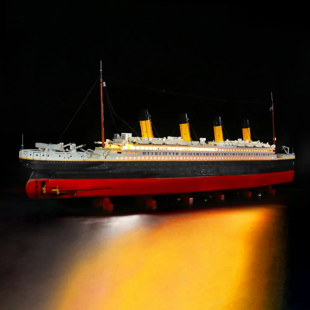 Lights Set DIY LED Lights Set For Creator 10294 Titanic Ship Construction Set Toys - 9
