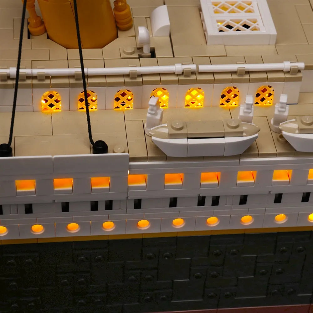 Lights Set DIY LED Lights Set For Creator 10294 Titanic Ship Construction Set Toys - 12