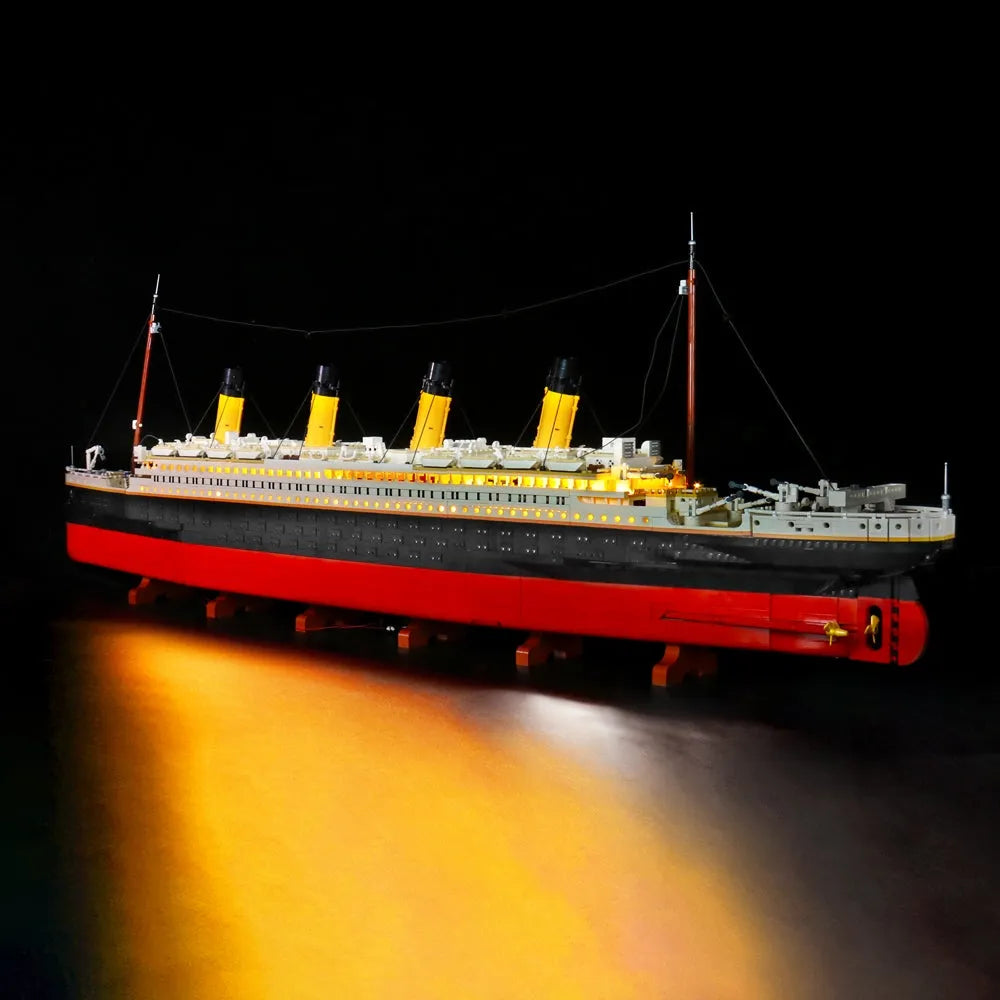 Lights Set DIY LED Lights Set For Creator 10294 Titanic Ship Construction Set Toys - 8