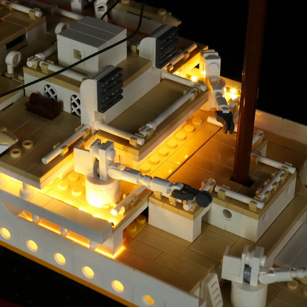 Lights Set DIY LED Lights Set For Creator 10294 Titanic Ship Construction Set Toys - 10