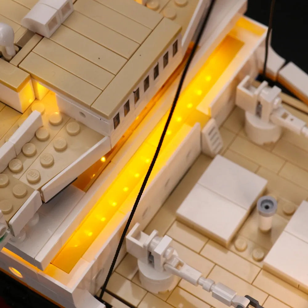 Lights Set DIY LED Lights Set For Creator 10294 Titanic Ship Construction Set Toys - 11