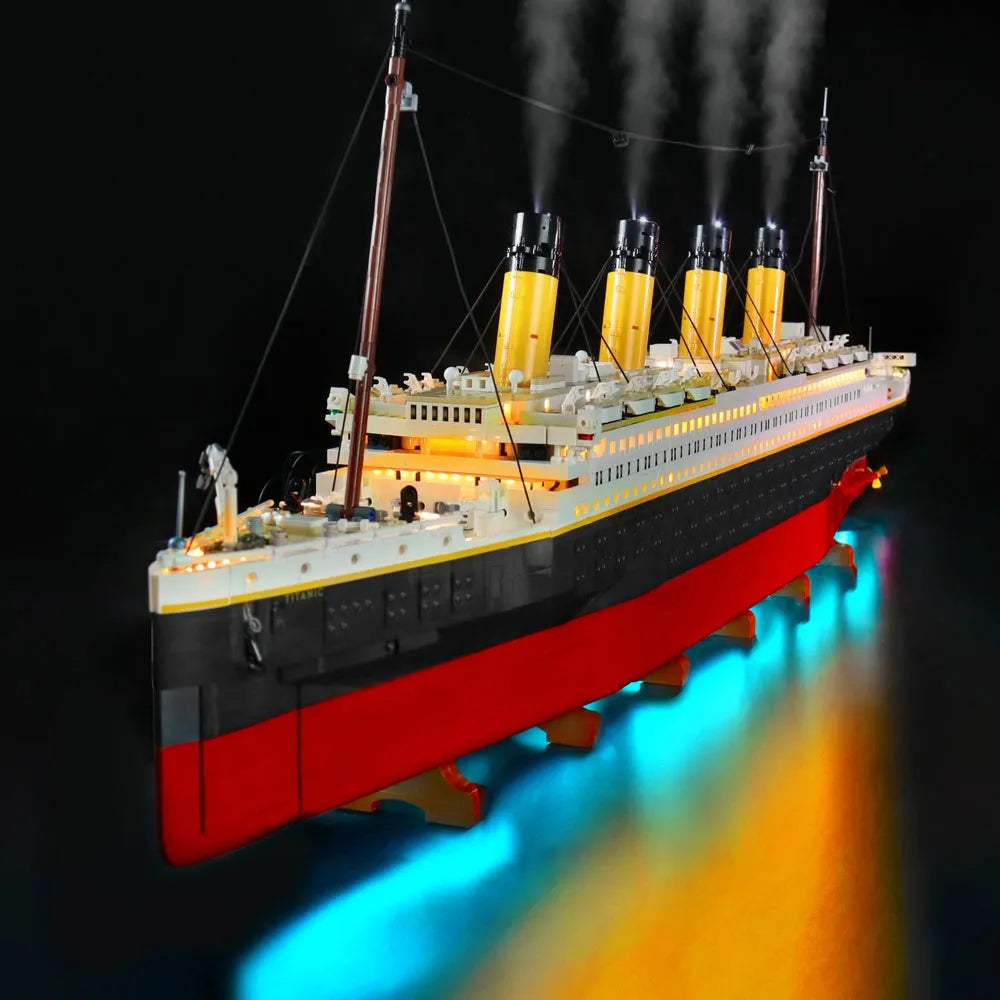 Lights Set DIY LED Lights Set For Creator 10294 Titanic Ship Construction Set Toys - 4