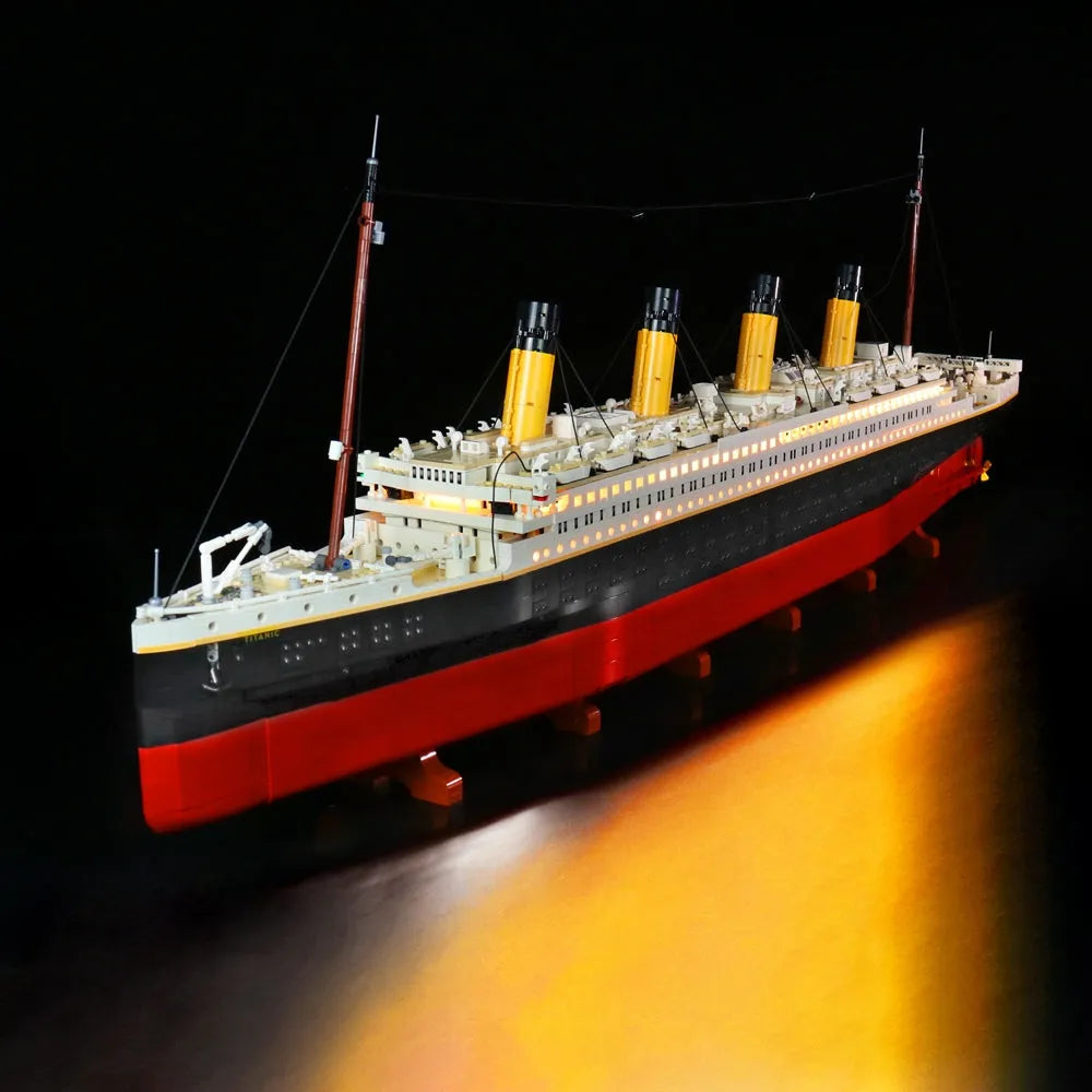 Lights Set DIY LED Lights Set For Creator 10294 Titanic Ship Construction Set Toys - 7