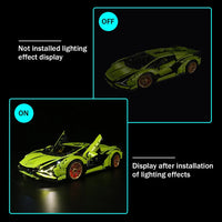 Thumbnail for Lights Set LED Light For 42115 Lamborghini Sian FKP 37 - 2