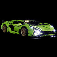 Thumbnail for Lights Set LED Light For 42115 Lamborghini Sian FKP 37 - 8
