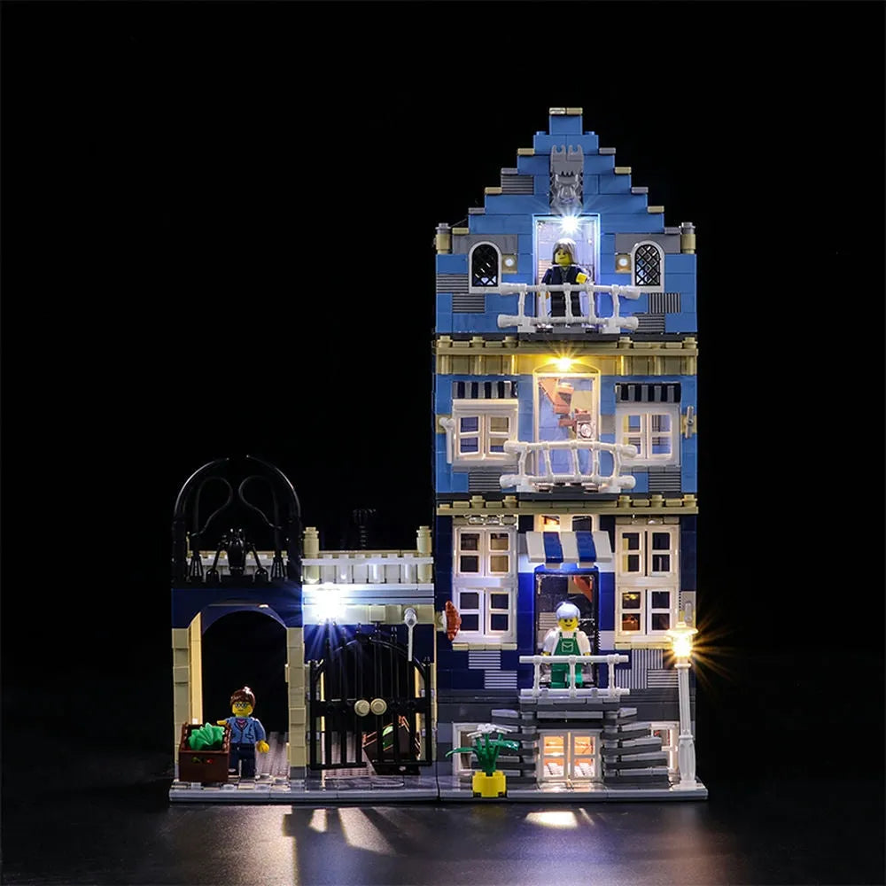 Lights Set LED Light Set For 10190 Market Street Factory Construction Set Toys - 1