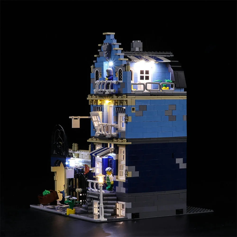Lights Set LED Light Set For 10190 Market Street Factory Construction Set Toys - 4