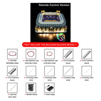 Thumbnail for Lights Set LED Light Set For 10299 Real Madrid Santiago Bernabeu Construction Set Toys - 10