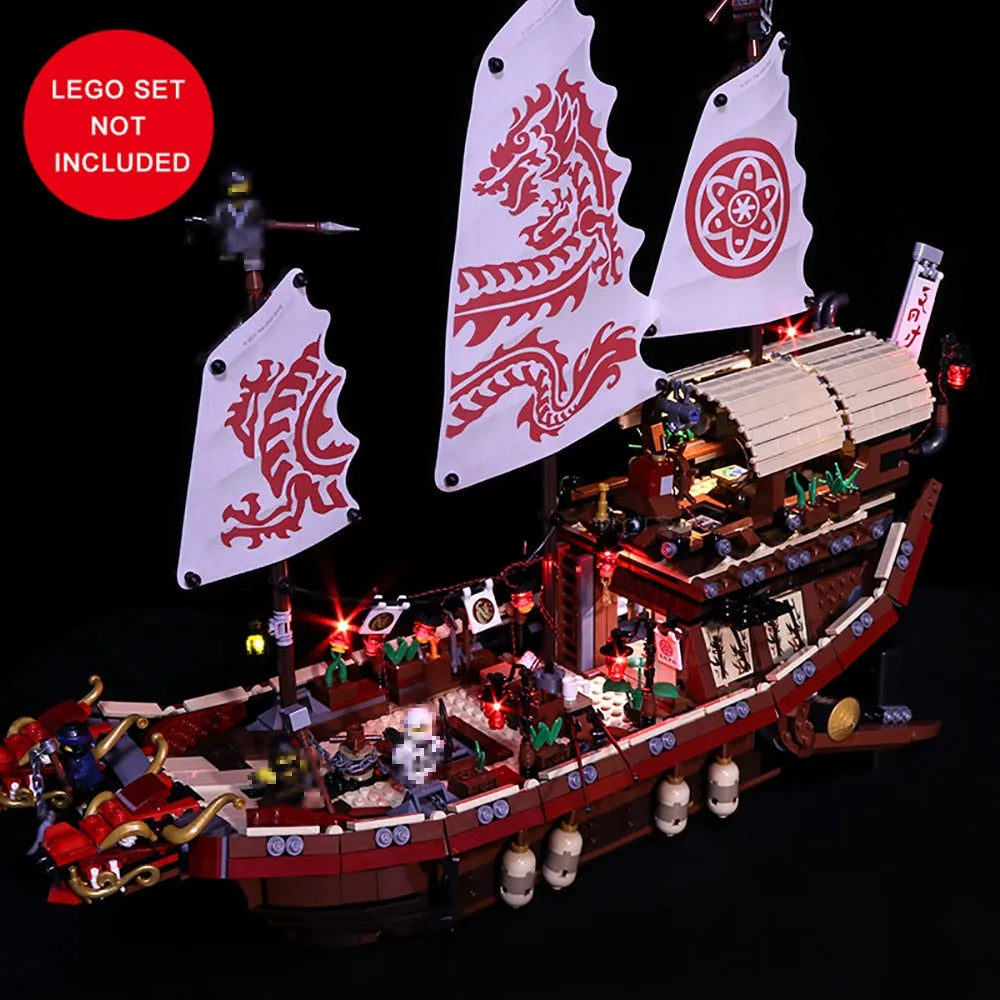 Lights Set LED Light Set For 70618 Destiny Bounty Ship Construction Set Toys - 8