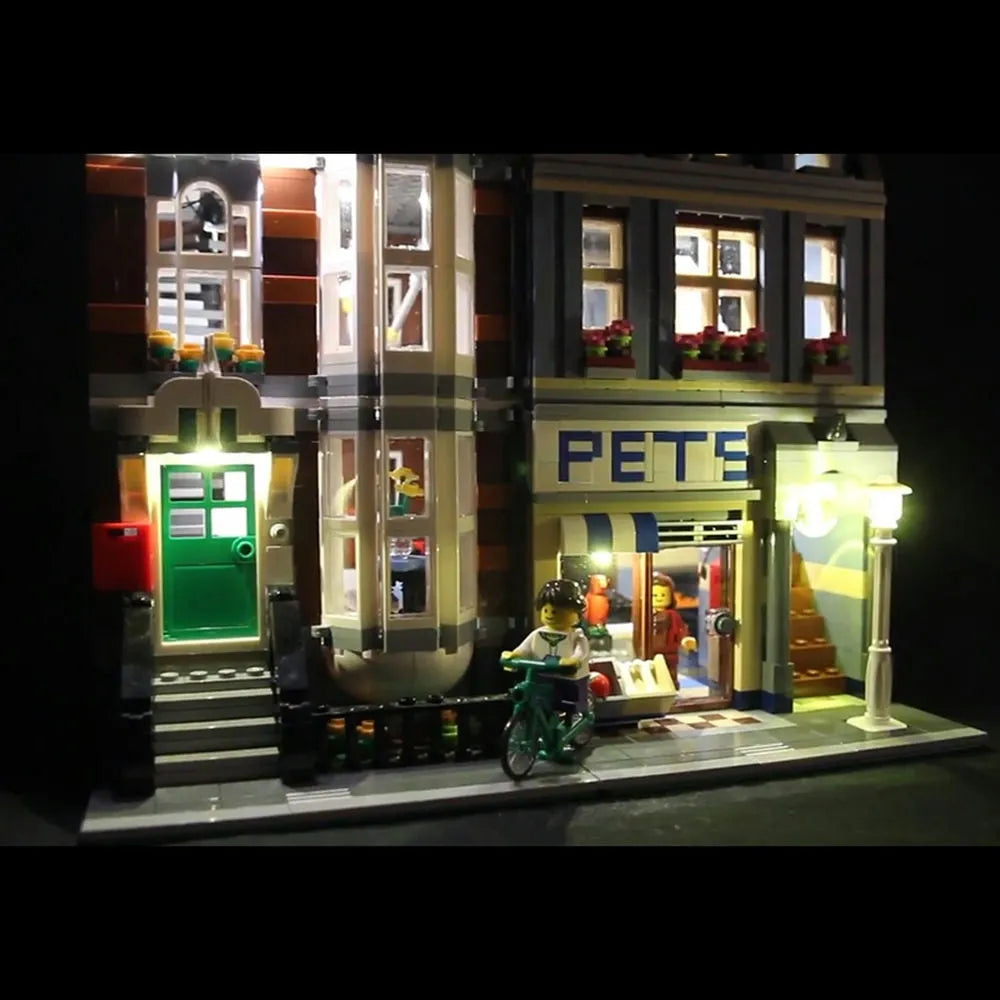 Lights Set LED Light Set For Creator 10218 Pet Shop Construction Set Toys - 4