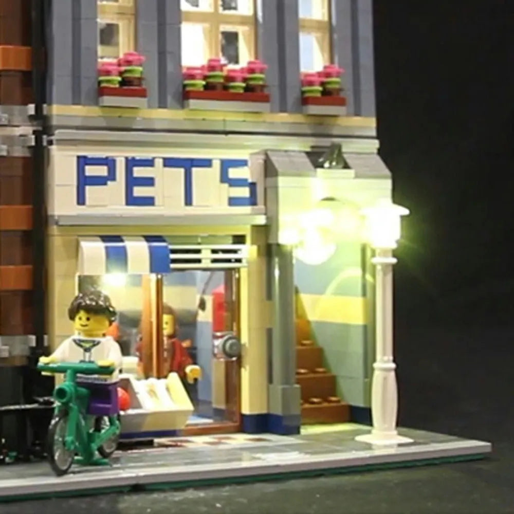 Lights Set LED Light Set For Creator 10218 Pet Shop Construction Set Toys - 6