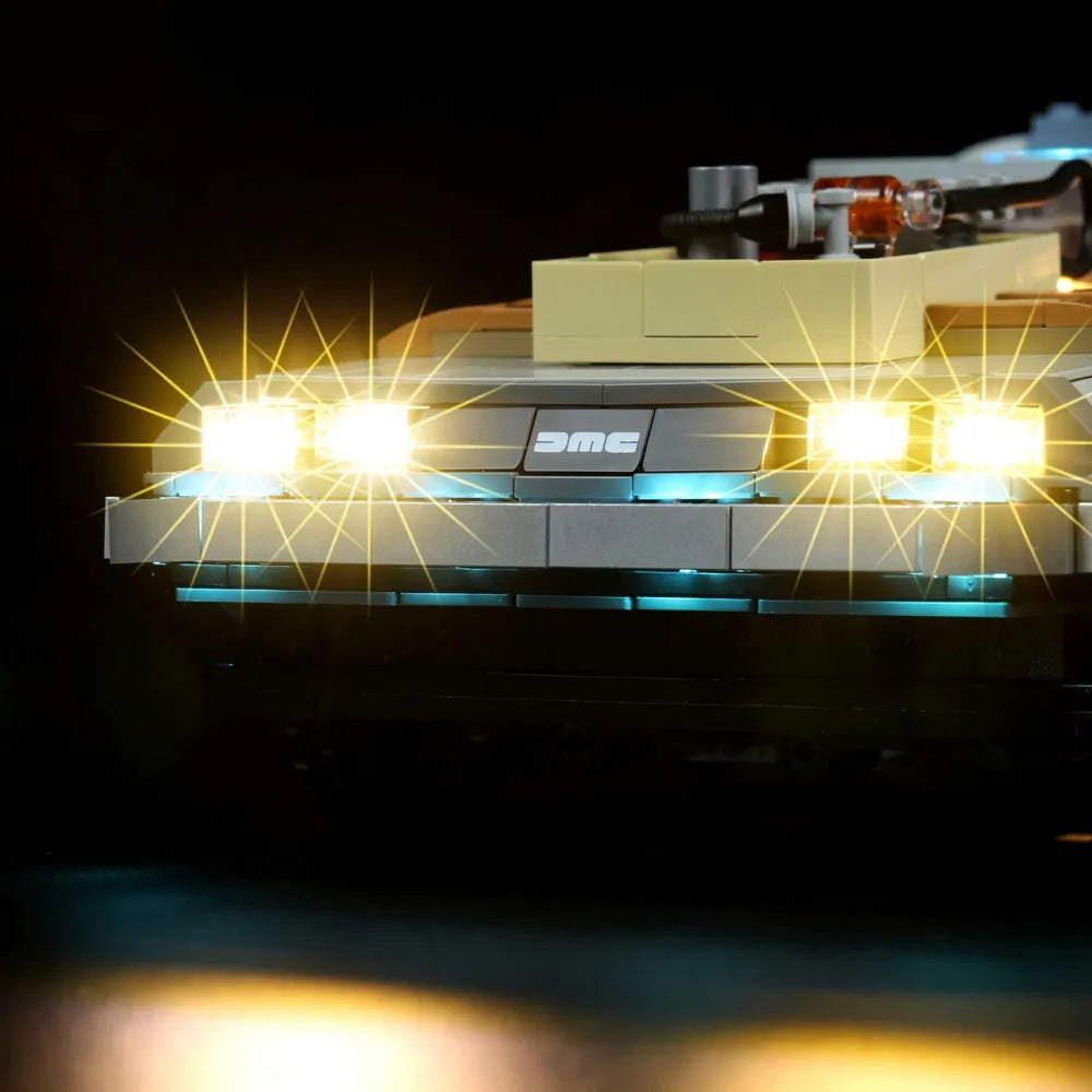 Lights Set LED Light Set For Creator 10300 Back to the Future Time Machine Car Construction Set Toys - 6