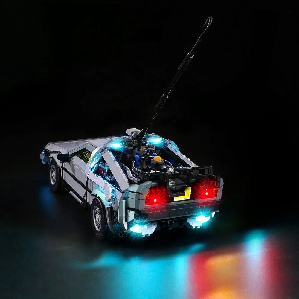 Lights Set LED Light Set For Creator 10300 Back to the Future Time Machine Car Construction Set Toys - 9