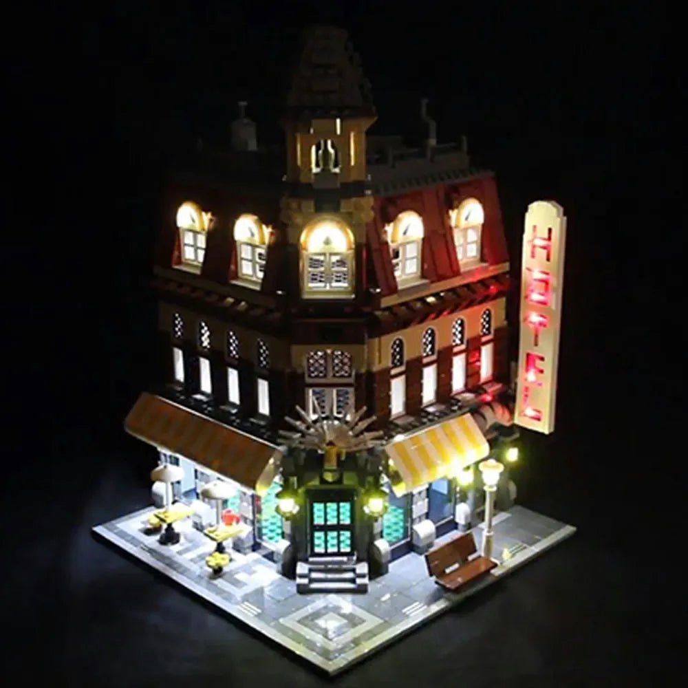 Lights Set LED Lights Set For 10182 Creator Cafe Corner Construction Set Toys - 4